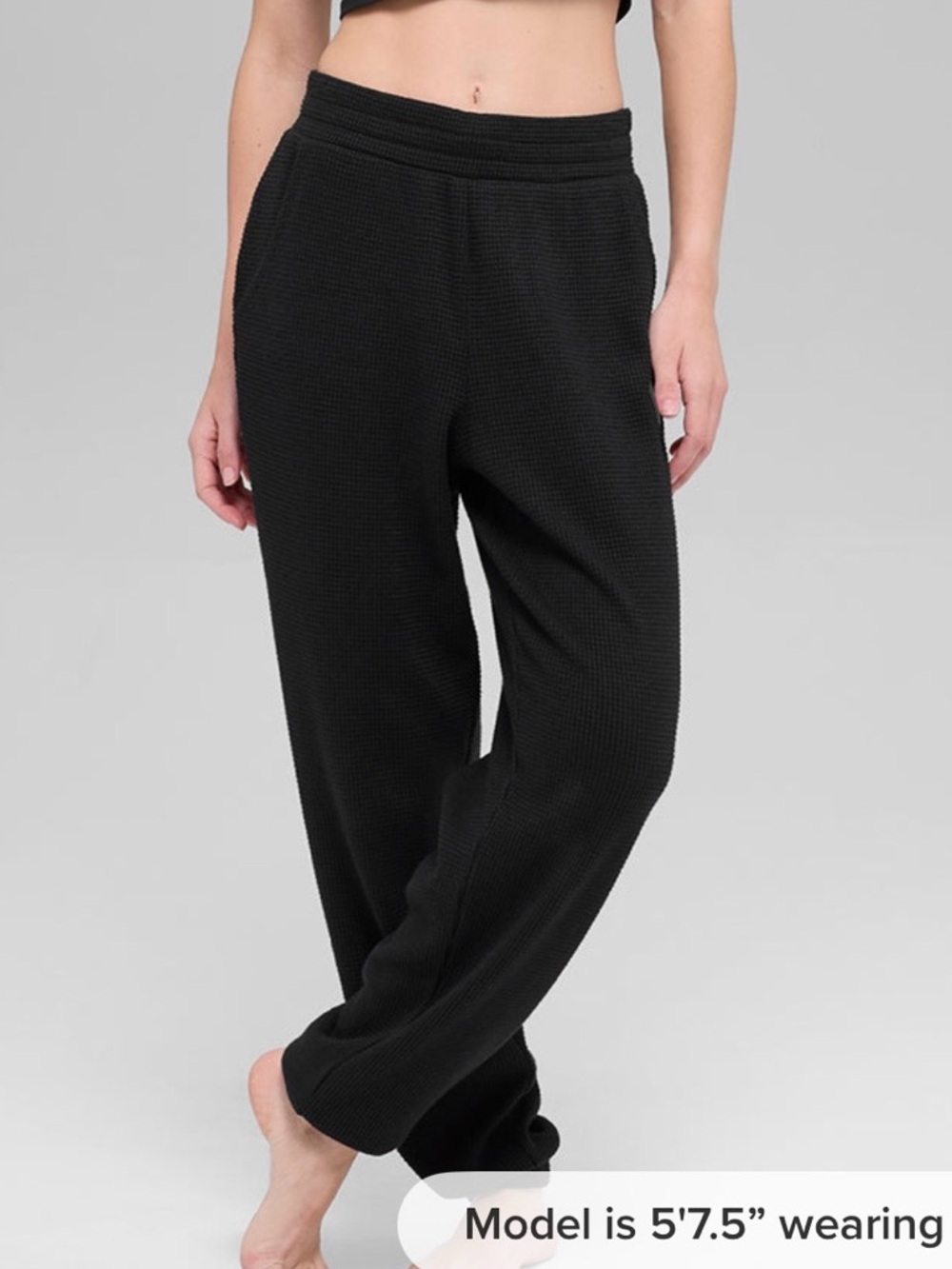 Alo waffle weekend black escape joggers-xs